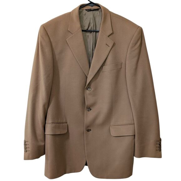 Jack Victor Montreal x Loro Piana Italy 100% Cashmere Men's 44L Camel Tan Blazer - Picture 1 of 10